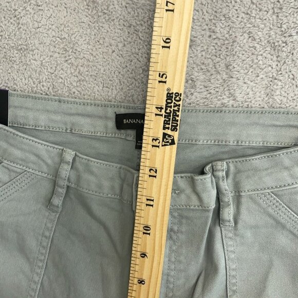 NEW Banana Republic Women's Size 14 High Rise Twill Chino Pants Gray - Picture 6 of 11